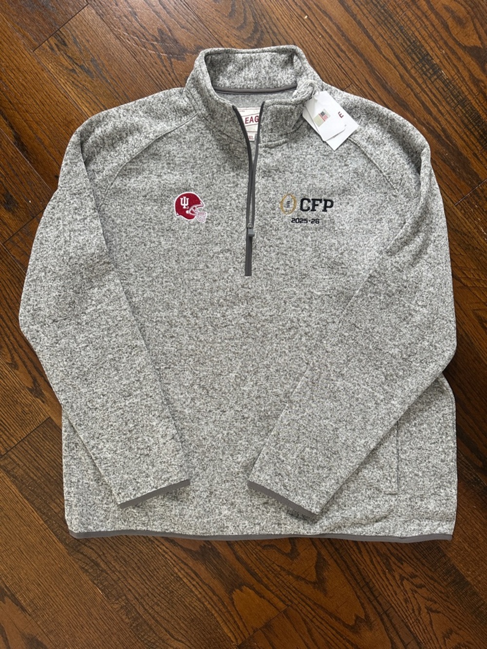NWT League Legacy 91 Men 2025-2026 Indiana IU Hoosiers Football Playoff Fleece